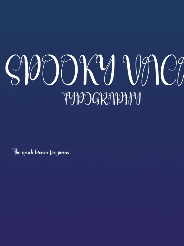 Spooky Vacations Poster