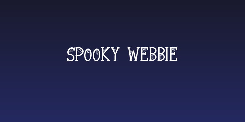 Spooky Webbie Social Header