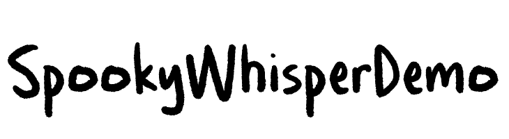 Spooky Whisper Demo  لخطوط تنزيل