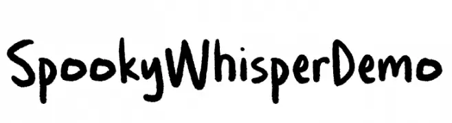 Spooky Whisper Demo  les polices de caractères gratuit tlcharger