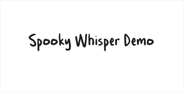 Spooky Whisper Demo Logo