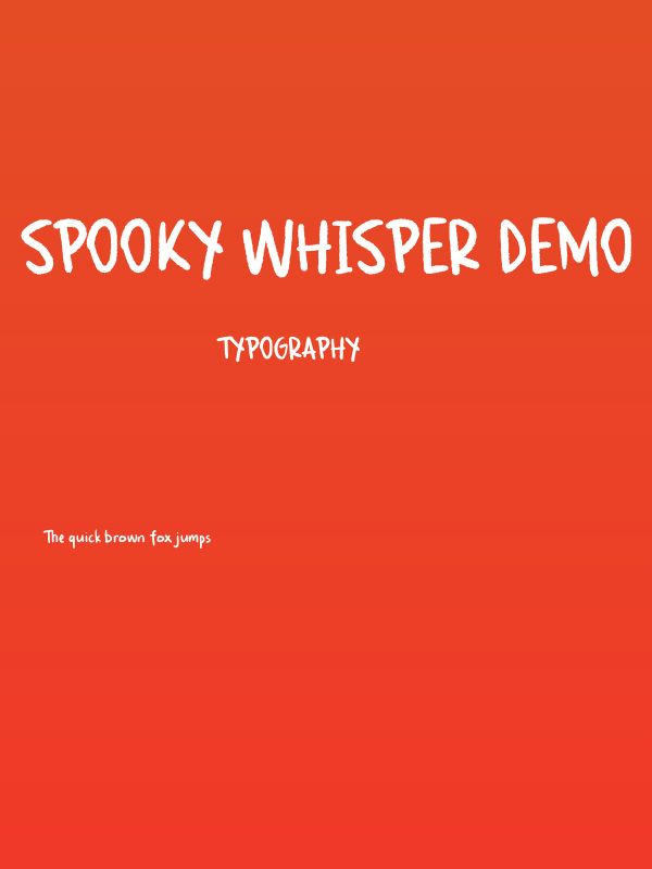 Spooky Whisper Demo Poster