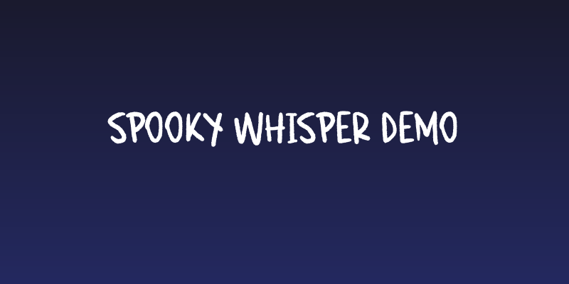 Spooky Whisper Demo Social Header
