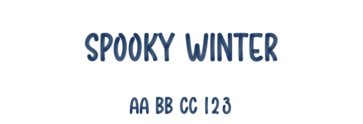 Spooky Winter Font Preview