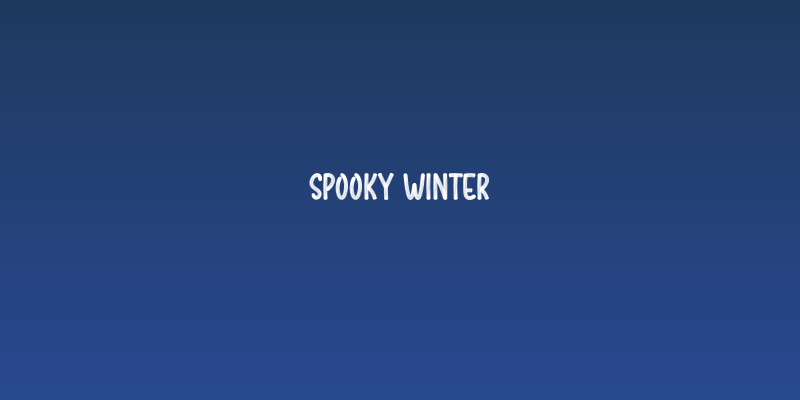 Spooky Winter Social Header