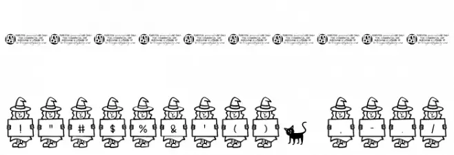 Spooky*Witch*Letters Font OTHER CHARS