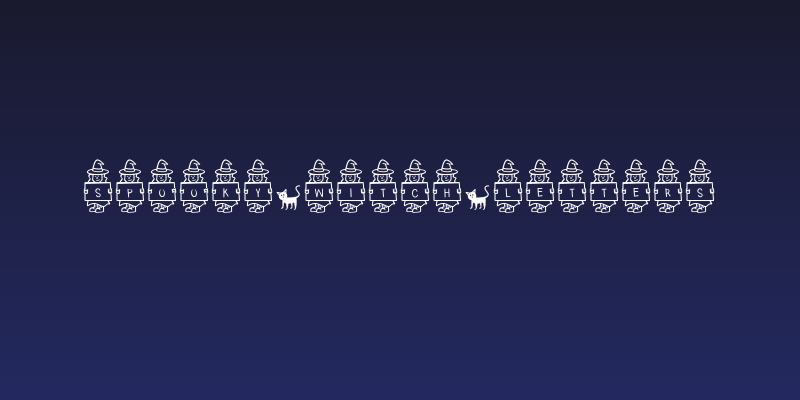 Spooky*Witch*Letters Social Header