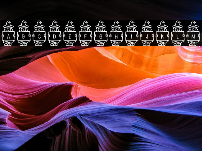 Spooky*Witch*Letters Example 1