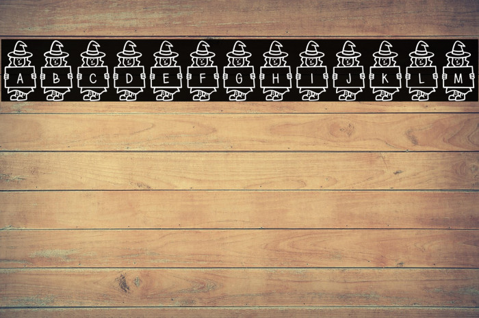 Spooky*Witch*Letters Example 2