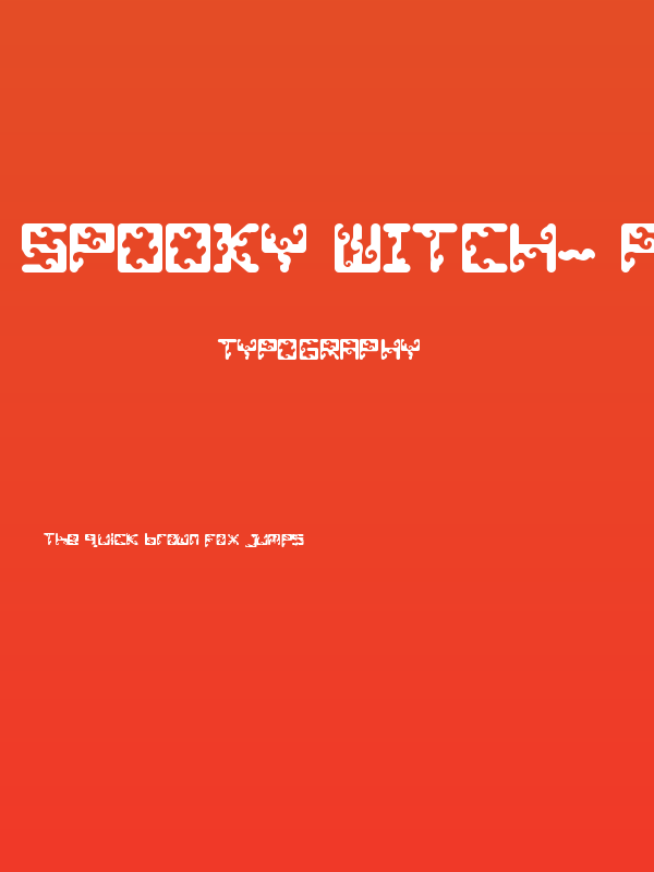 Spooky Witch- PERSONAL USE Poster