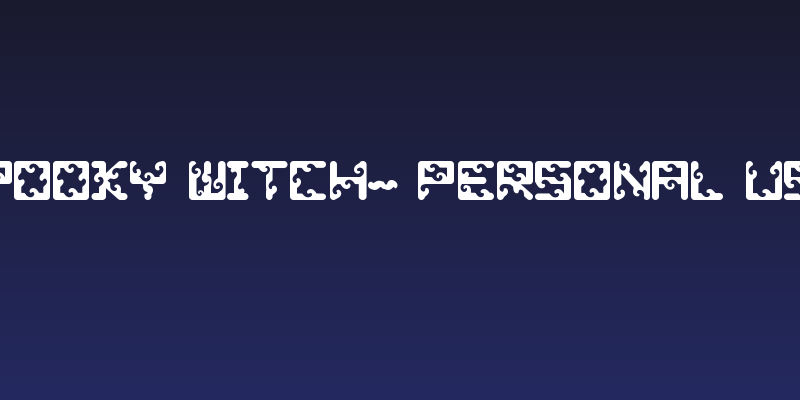 Spooky Witch- PERSONAL USE Social Header