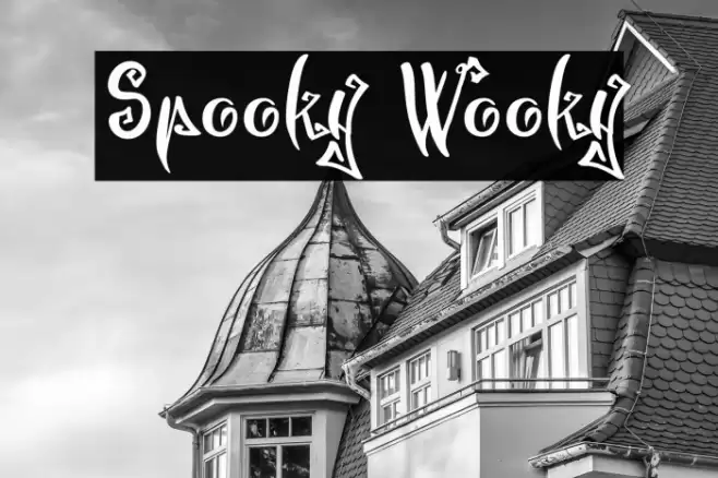 Spooky Wooky Font examples