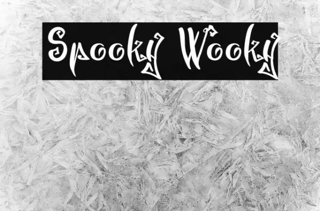 Spooky Wooky Font examples