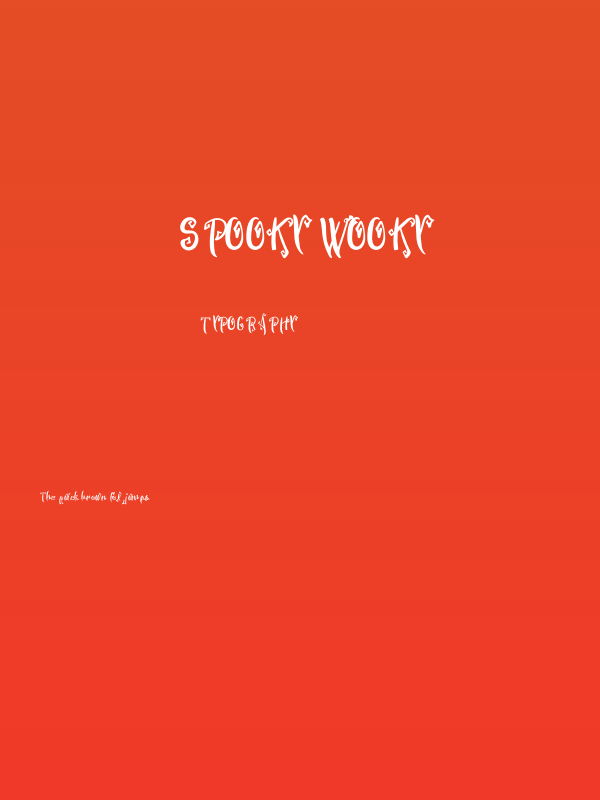 Spooky Wooky Poster