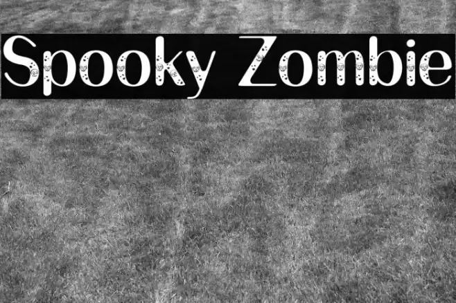 Spooky Zombie フォント examples
