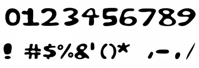 Spooky Font OTHER CHARS