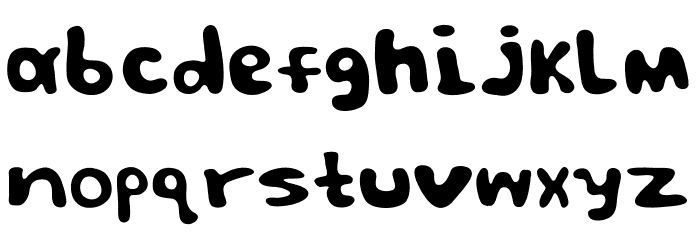 Spooky Font LOWERCASE