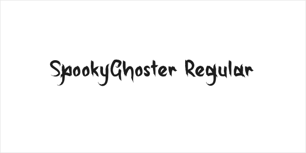 SpookyGhoster-Regular Logo