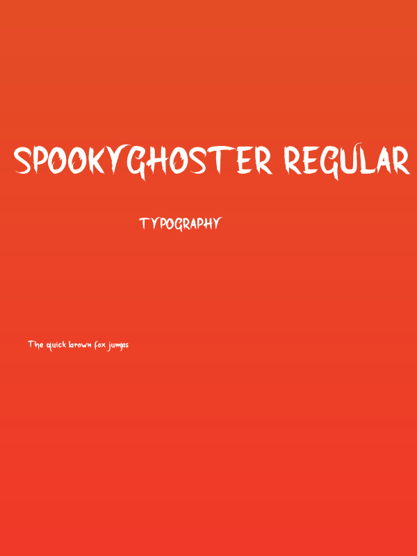 SpookyGhoster-Regular Poster