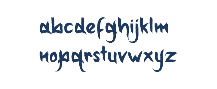 SpookyGhoster-Regular Lowercase