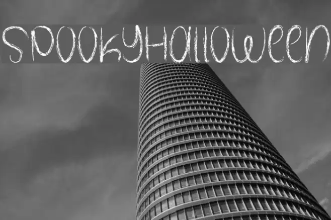 SpookyHalloween Font examples