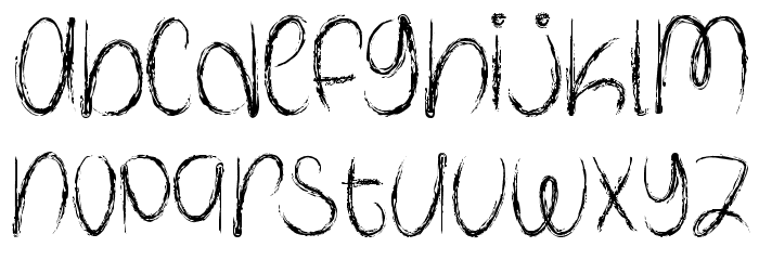 SpookyHalloween Schriftart Kleinbuchstaben