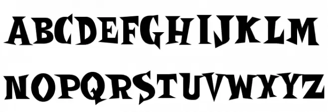 SpookyMagic Шрифта ВЕРХНИЙ