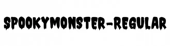 SpookyMonster-Regular  Скачать бесплатные шрифты