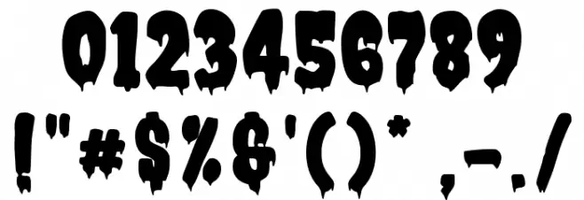 SpookyMonster-Regular Schriftart Anderer Schreiben