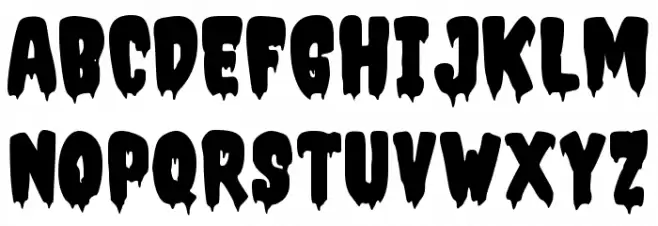 SpookyMonster-Regular Schriftart Groß