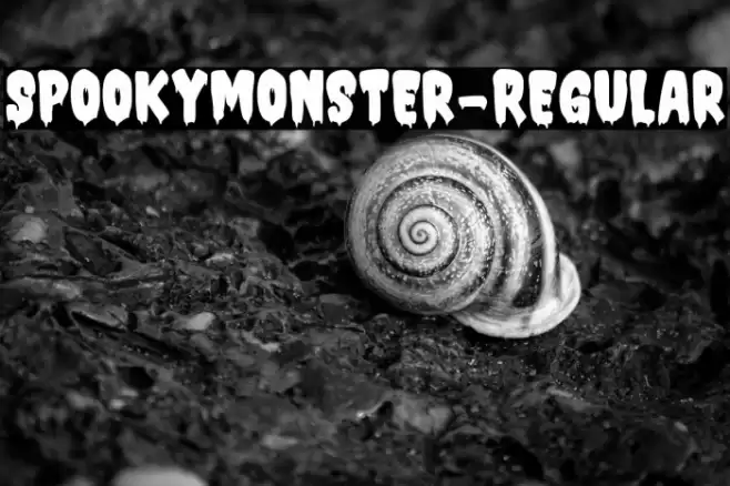 SpookyMonster-Regular Schriftart examples