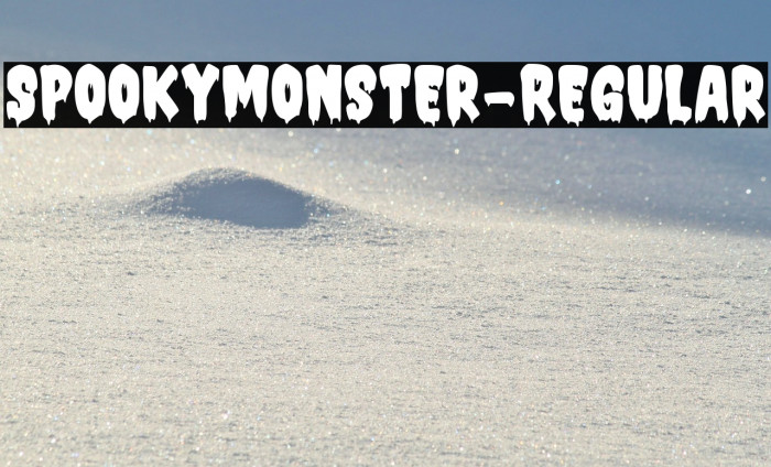 SpookyMonster-Regular Example 2