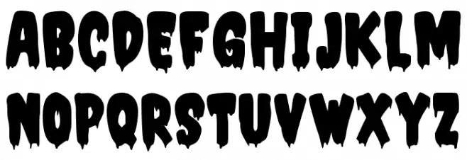 SpookyMonster-Regular Fuentes MINÚSCULAS