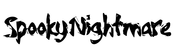 SpookyNightmare  フリーフォントのダウンロード