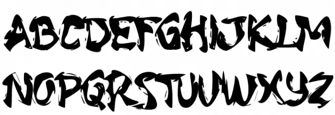 SpookyNightmare Schriftart Groß