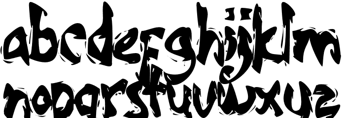 SpookyNightmare Font LOWERCASE