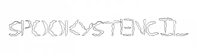 SpookyStencil  لخطوط تنزيل
