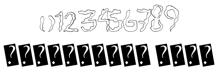 SpookyStencil Font OTHER CHARS