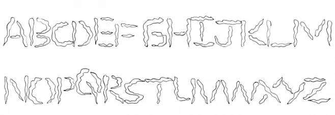 SpookyStencil Caratteri MINUSCOLO