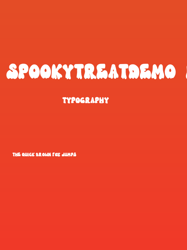 SpookyTreatDEMO-Normal Poster