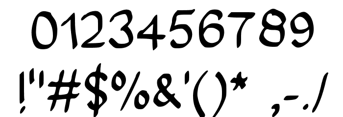 SpookyVHBold Regular Font OTHER CHARS