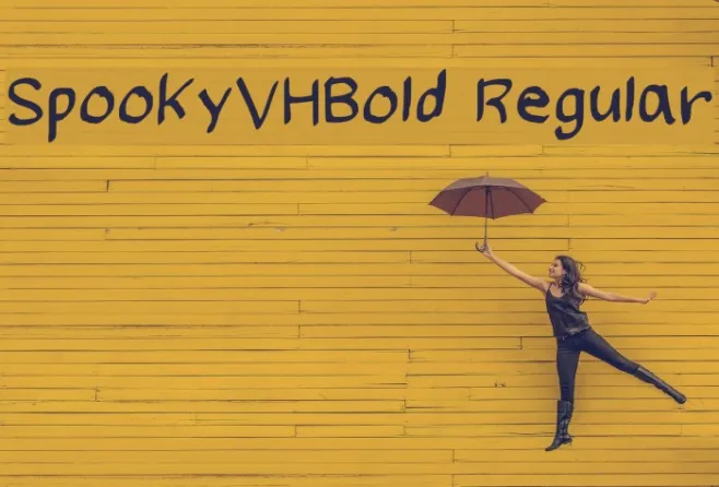 SpookyVHBold Regular Example 3