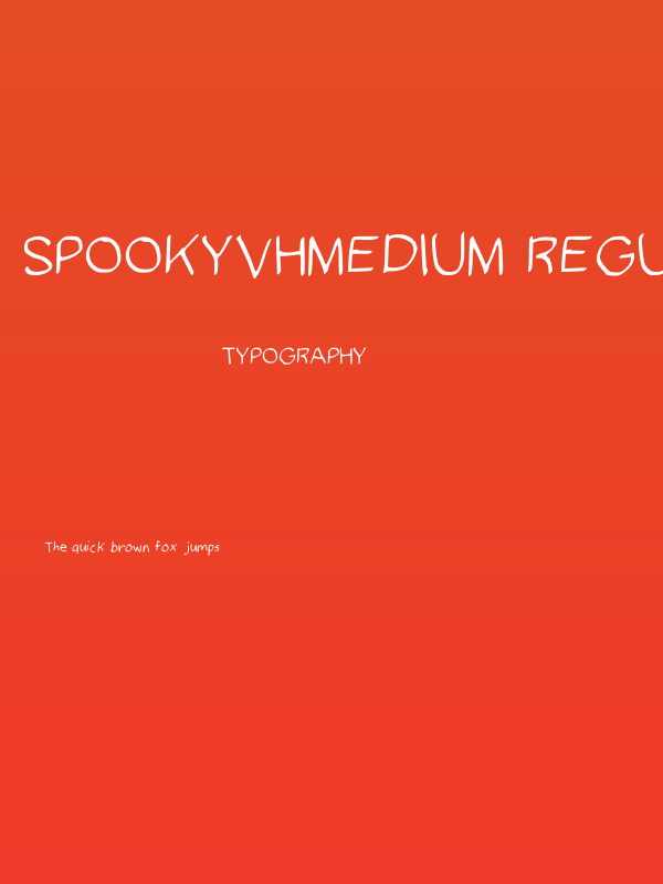 SpookyVHMedium Regular Poster