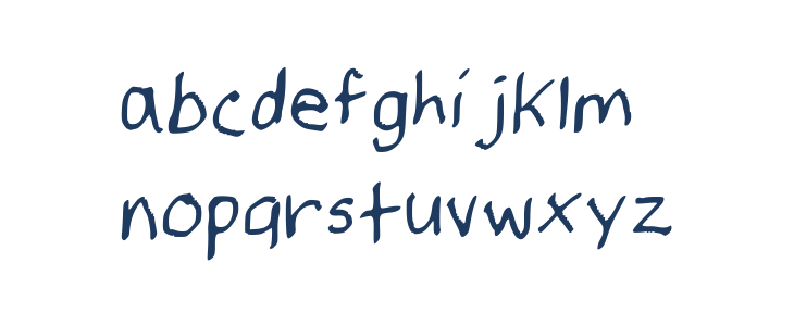SpookyVHMedium Regular Lowercase