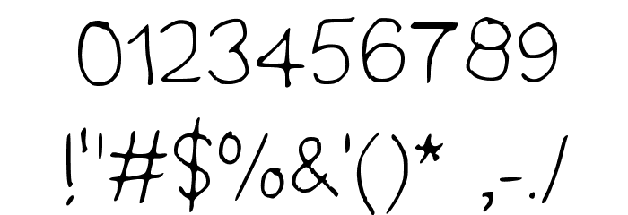 SpookyVHReg Regular Font OTHER CHARS