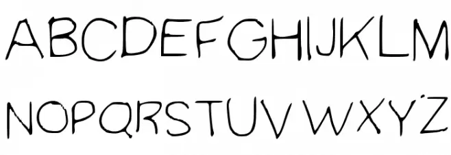 SpookyVHReg Regular Polices MAJUSCULES