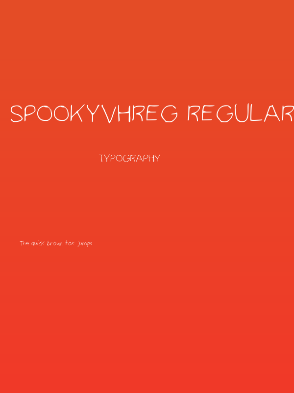 SpookyVHReg Regular Poster