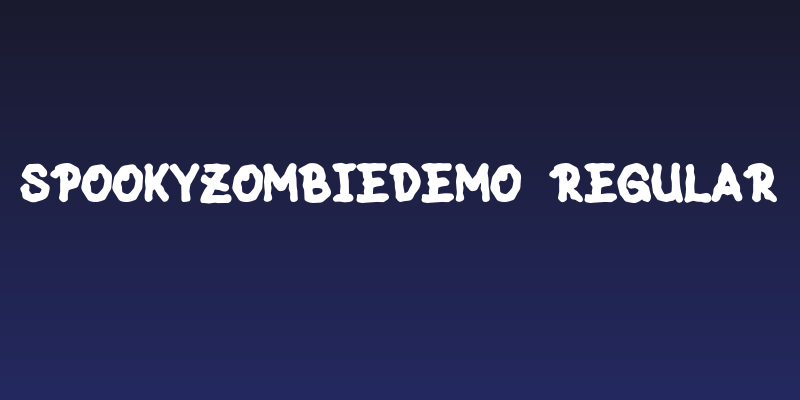 SpookyZombieDEMO-Regular Social Header