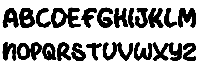 SpookyZombieDEMO-Regular Font Litere mici