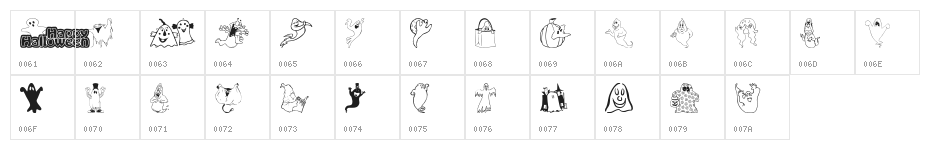 Spooky Character Map